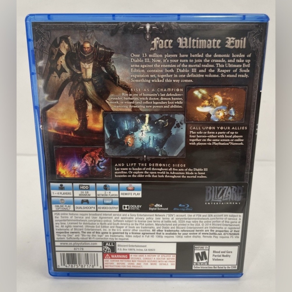 Diablo III Reaper of Souls PS4 game - Picture 2 of 7